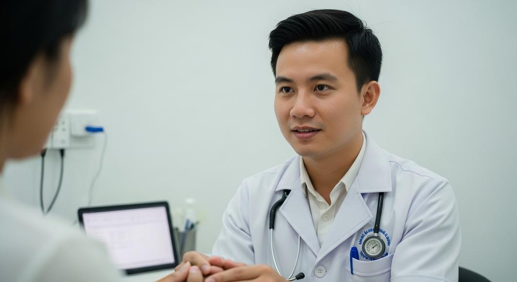 Bác sĩ tư vấn về chứng chỉ hành nghề y tế cho bệnh nhân