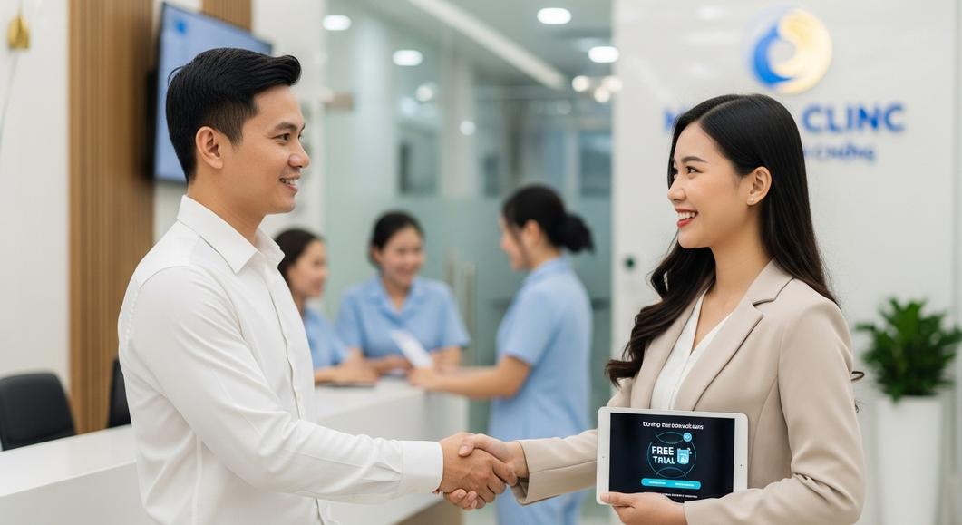 Bắt tay hợp tác phần mềm quản lý phòng khám Bacsi247