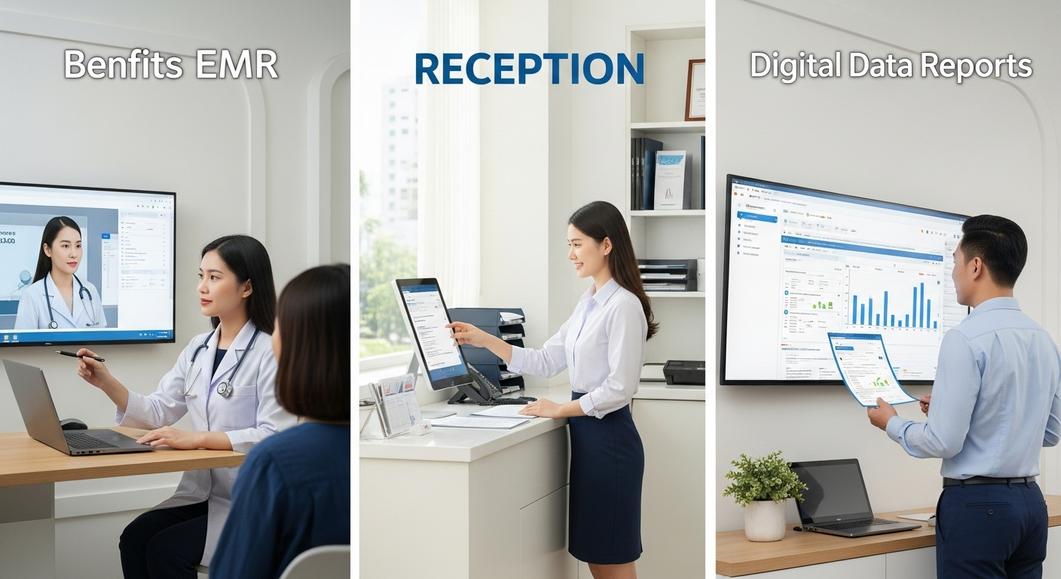 Bệnh án điện tử EMR: Tiện ích cho bác sĩ và lễ tân