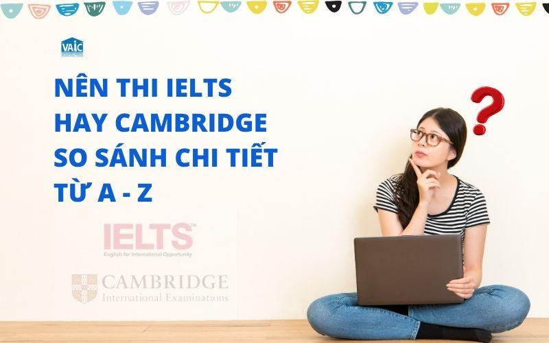 Nên thi IELTS hay Cambridge? Cô gái đang suy nghĩ lựa chọn.