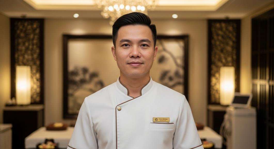 Nhân viên spa chuyên nghiệp, tận tâm phục vụ khách hàng quốc tế