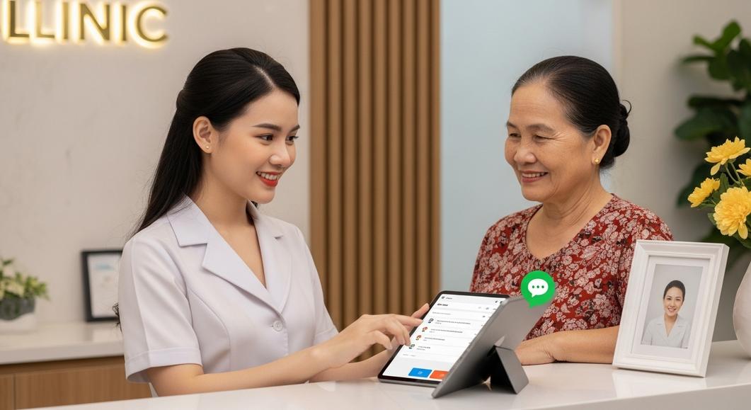 Nhân viên tư vấn phần mềm quản lý phòng khám cho bệnh nhân