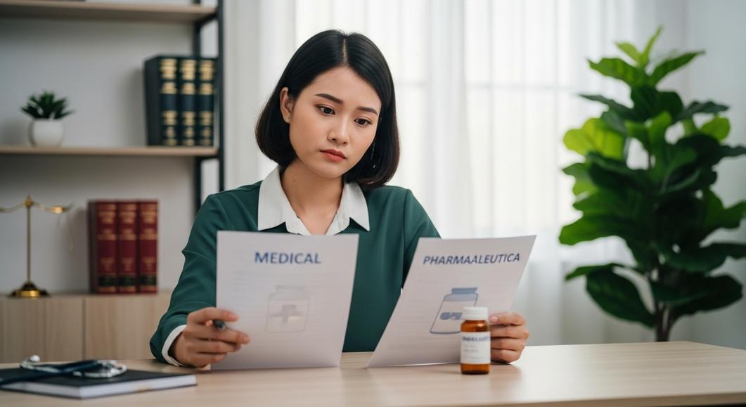 Cô gái phân vân giữa chứng chỉ hành nghề y và dược.