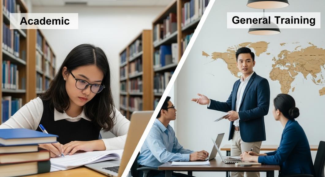 So sánh IELTS Academic và General Training: học thuật và tổng quát