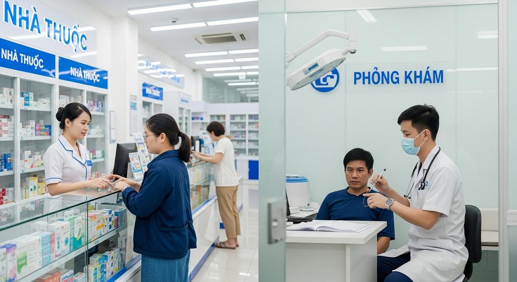 So sánh chứng chỉ hành nghề y và dược: nhà thuốc, phòng khám