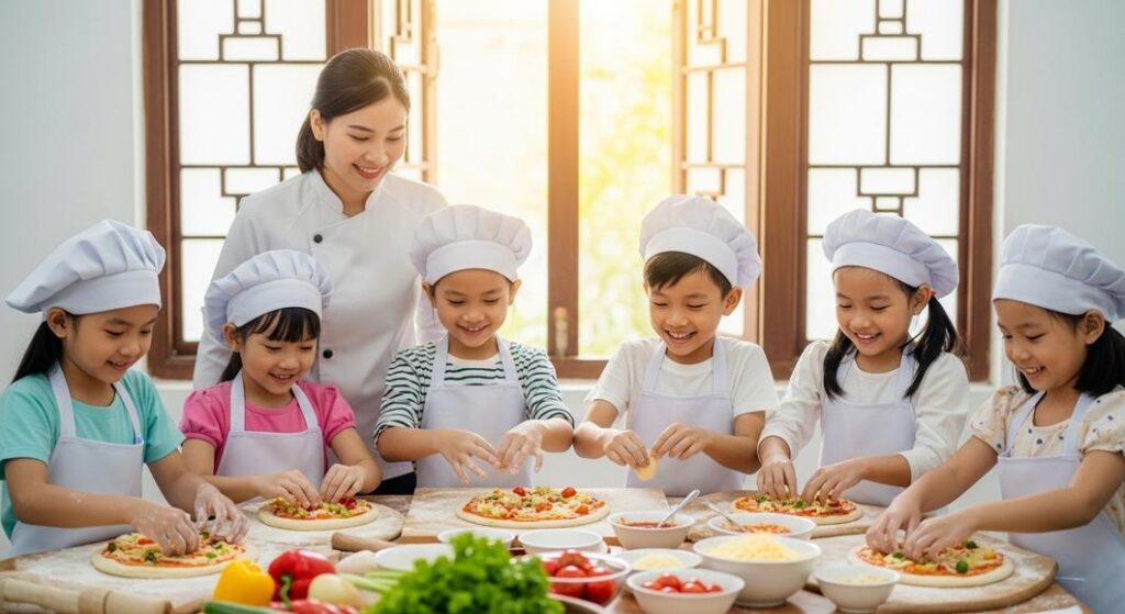 Workshop làm pizza tại VAIC